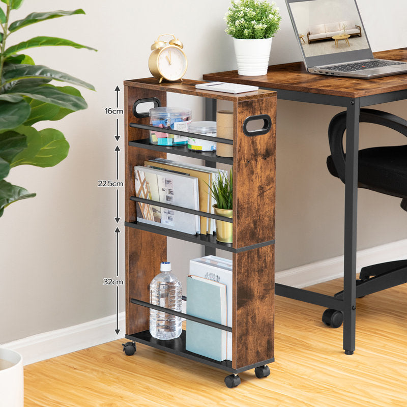 Kitchen Storage Trolley with Space-Saving, Easy Assembly, Pull-Out - product gallery image 4