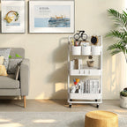 Kitchen Storage Trolley with Water-Resistant, Wheels, Lockable