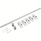 Kitchen Utensil Rail with Wall-Mounted, 52cm, Stainless Steel - product gallery image 8
