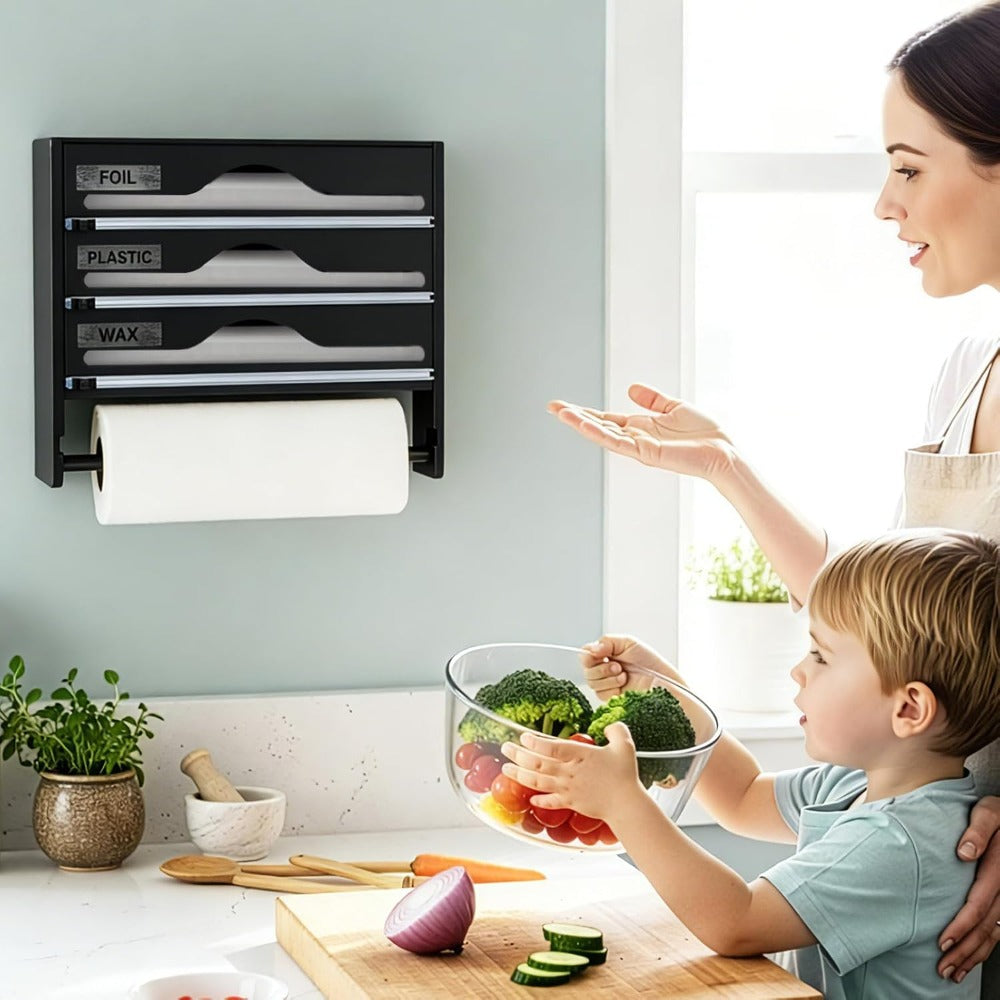 Kitchen Wrap Dispenser with Wall-Mounted, Plastic for kitchens - product gallery image 10