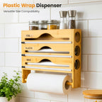 Kitchen Wrap Dispenser with Wall-Mounted, Plastic for kitchens - product gallery image 12