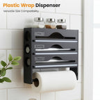 Kitchen Wrap Dispenser with Wall-Mounted, Plastic for kitchens - product gallery image 3