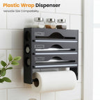 Kitchen Wrap Dispenser with Wall-Mounted, Plastic for kitchens - product gallery image 7