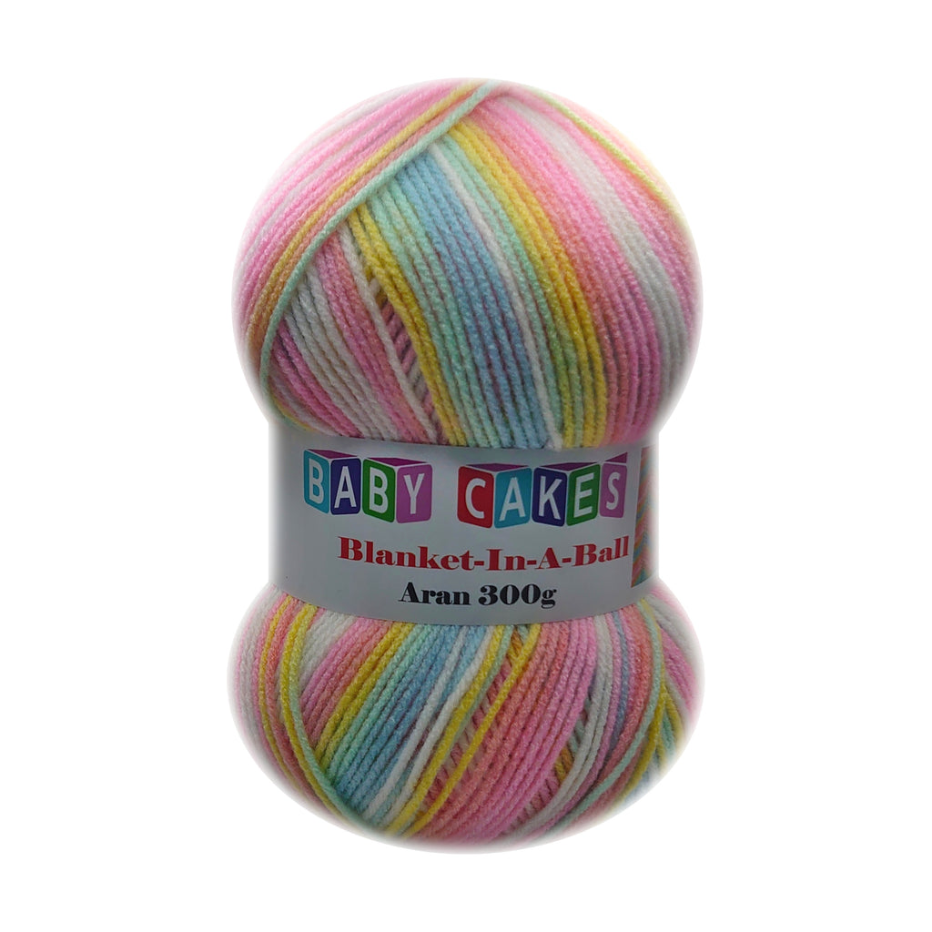Knitting Yarn with 300g, Acrylic, Baby Cakes Acrylic Aran Ball Eight - Helter Skelter 05 option