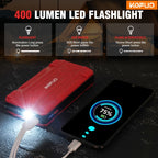 KOPUO Portable 3000A Car Battery Jump Starter (5.0L Gas/4L Diesel) Portable Car Jump Starter Battery Pack, 12V Car Battery Jumper Starter with Safety Jumper Cables, Fast Charge, with LED Lighting/Strobe Light/Sos, Compact Car Starter - prod