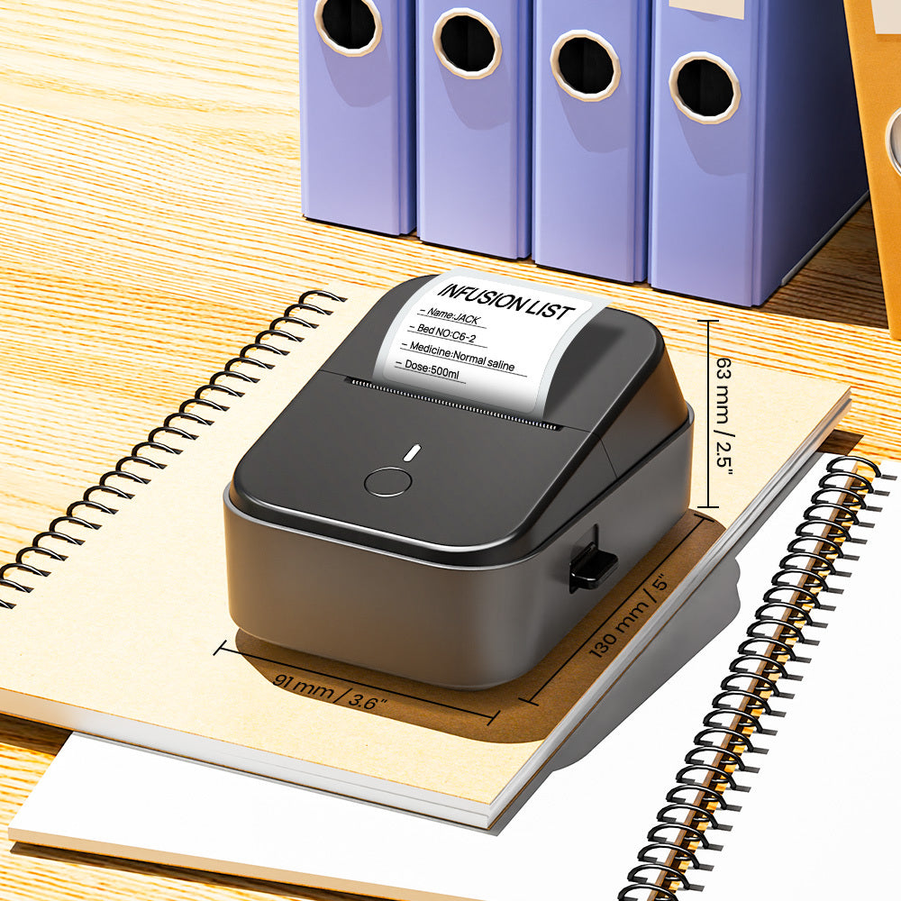 Label Maker with Wireless, Glass, PM260B Wireless Thermal 203DPI HD Printing - product gallery image 4