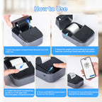 Label Maker with Wireless, Glass, PM260B Wireless Thermal 203DPI HD Printing - product gallery image 6