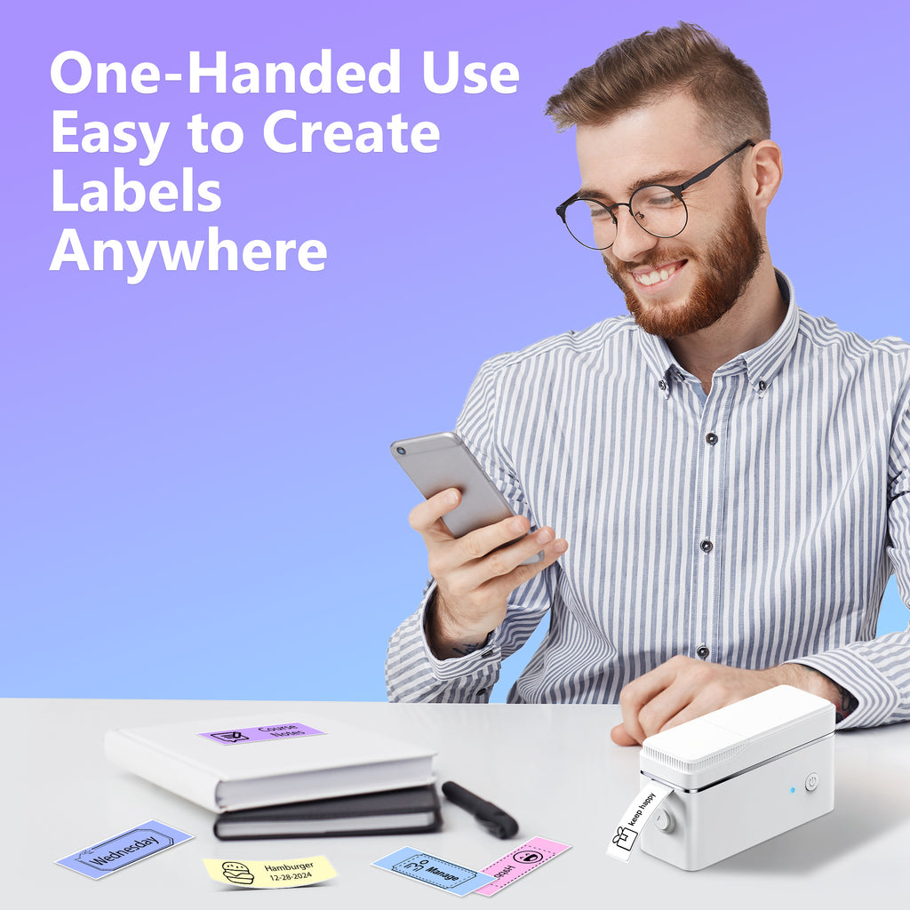 Label Maker with Wireless, P31 Label Maker, P31S Mini Wireless Thermal Printer - product gallery image 6