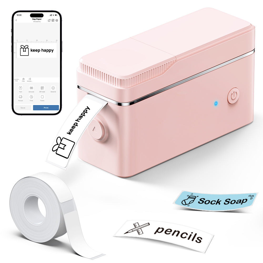 Label Maker with Wireless, P31 Label Maker, P31S Mini Wireless Thermal Printer - Pink, P31 Label Maker option