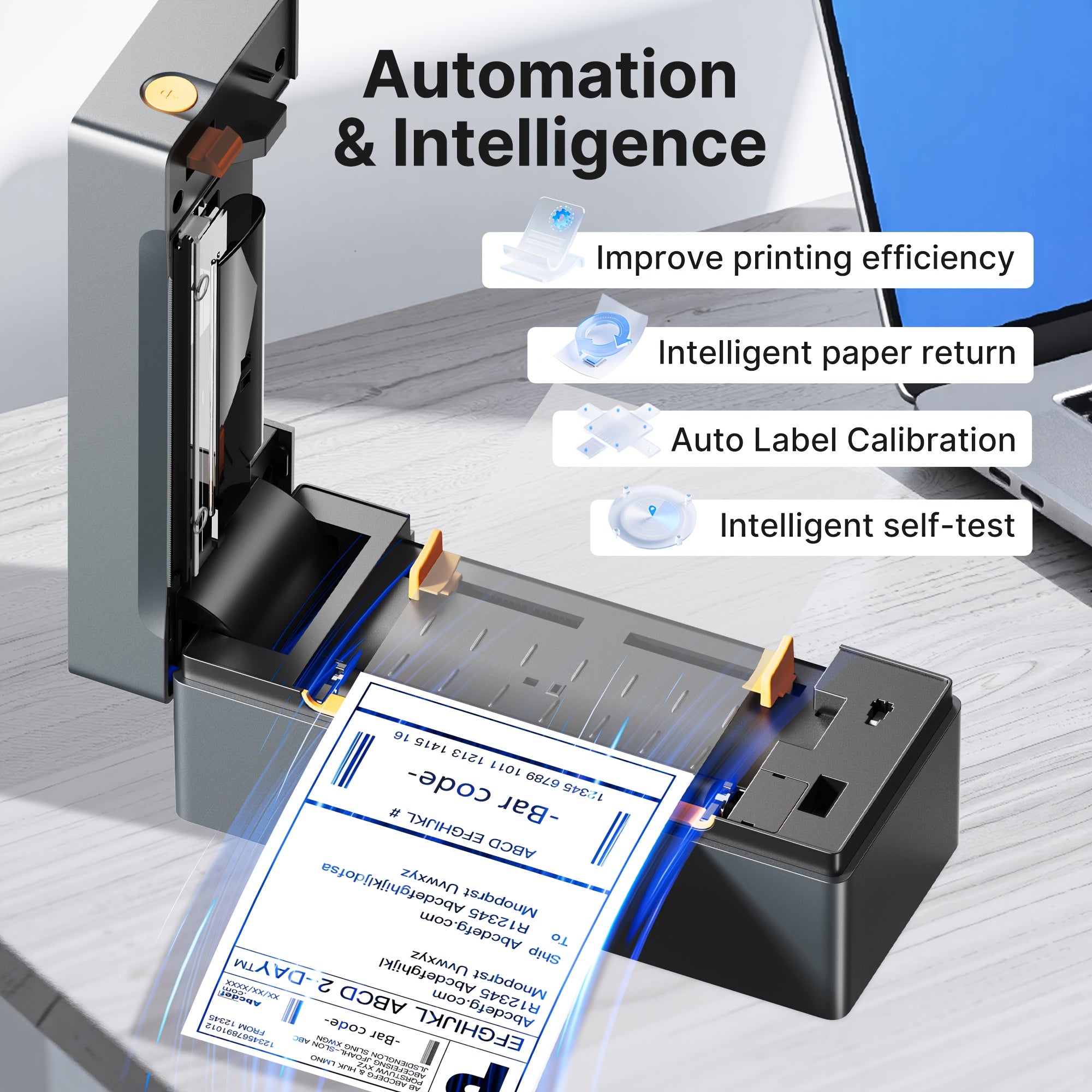 Label Printer PL80EB Thermal Shipping in Blue for home and travel devices - product gallery image 4