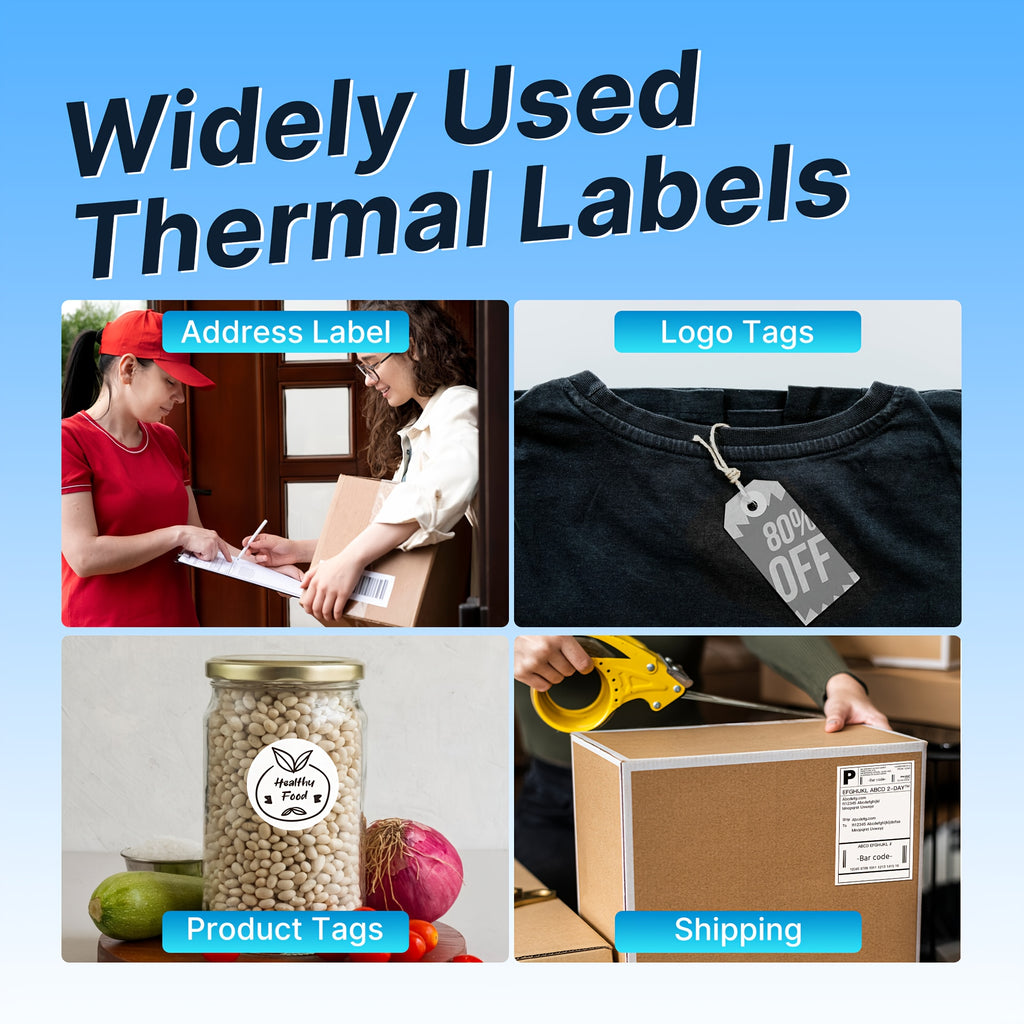 Label Printer PL80EB Thermal Shipping in Blue for home and travel devices - product gallery image 5