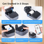 Label Printer Portable Thermal PM260B Bluetooth Wireless with Rechargeable - product gallery image 18