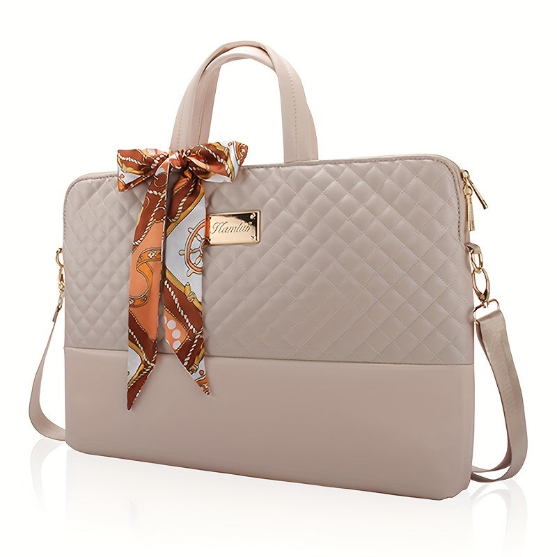 Laptop Bag with Leather, 15.6/16in, Women's 15.6 Inch Tote PU Leather - product gallery image 5