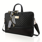 Laptop Bag with Leather, 15.6/16in, Women's 15.6 Inch Tote PU Leather - product gallery image 6