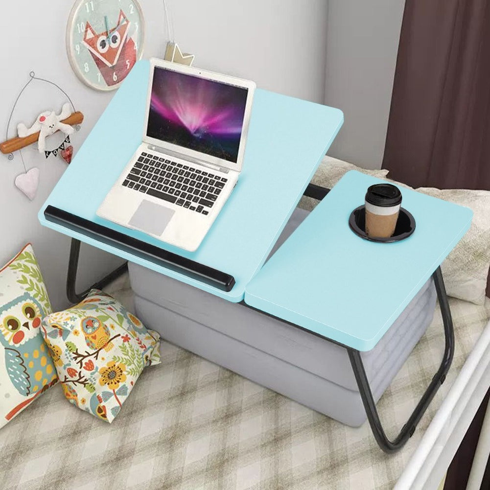 Laptop Desk with Adjustable Bed Five-Colour Split Top - Blue option