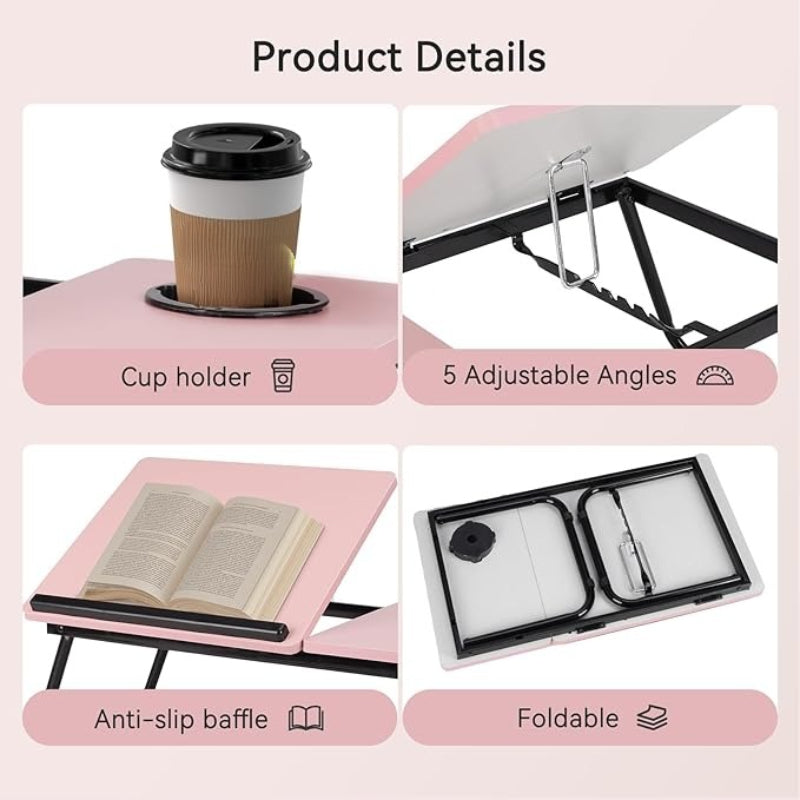 Laptop Desk with Adjustable Bed Five-Colour Split Top - product gallery image 23