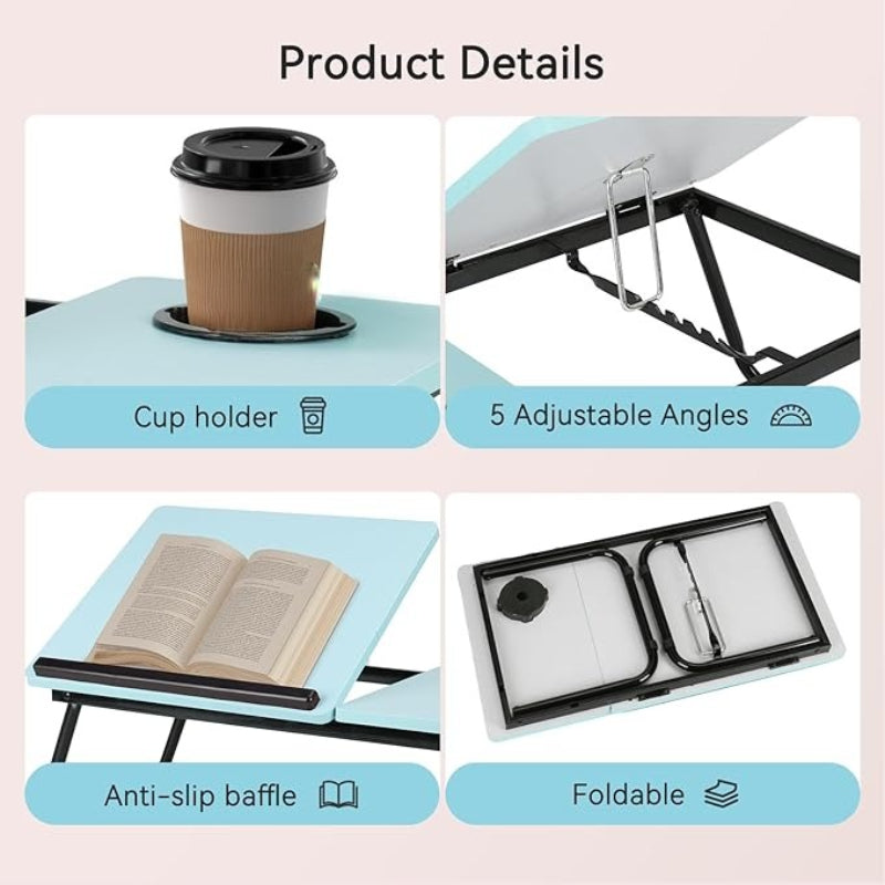 Laptop Desk with Adjustable Bed Five-Colour Split Top - product gallery image 43