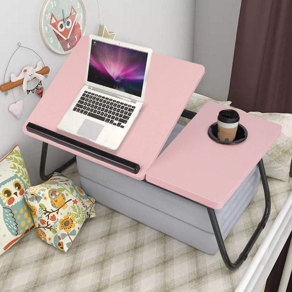Laptop Desk with Adjustable Bed Five-Colour Split Top - Pink option