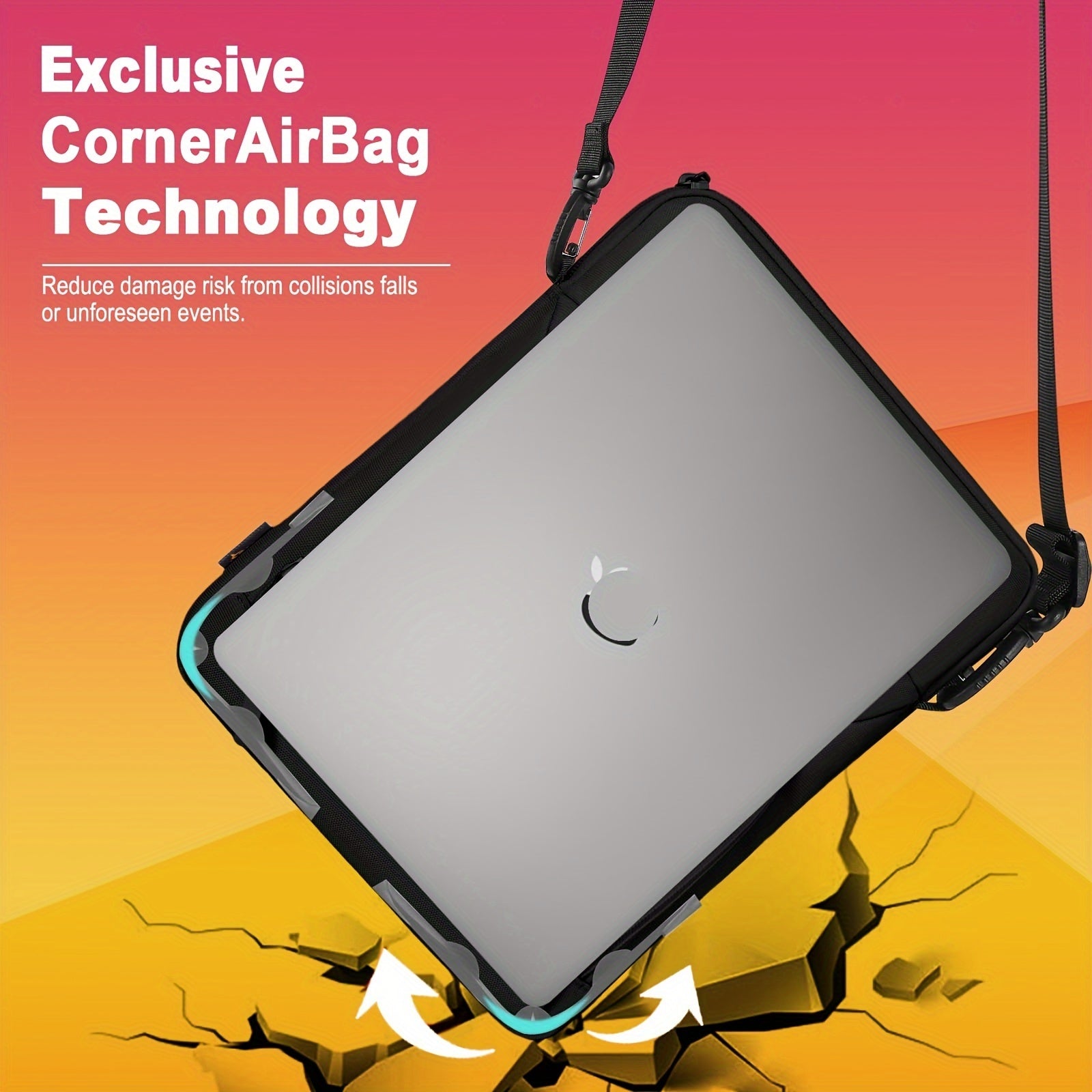 Laptop Sleeve with 33.78-35.56 Cm, 13-14 Inch Bag Handle Shoulder Strap - product gallery image 7