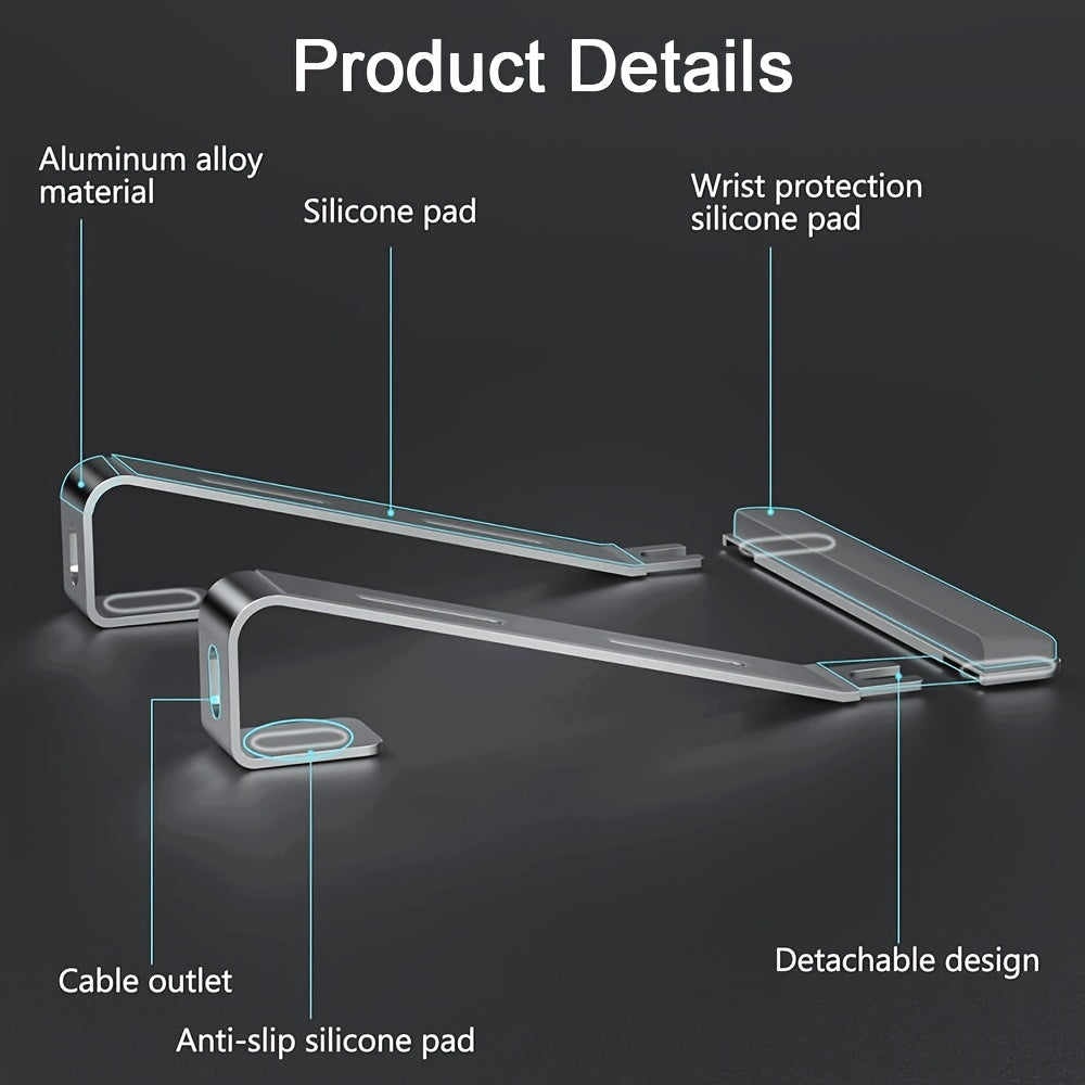 Laptop Stand with Foldable, Adjustable Height, Non-Slip - product gallery image 4