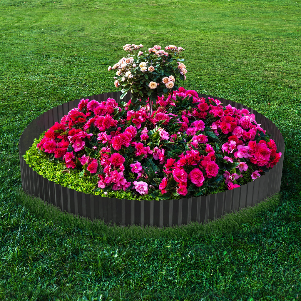 Lawn Edging with 15cm, 18cm, Metal, Galvanised Metal Wave Design Flexible Steel - product gallery image 13