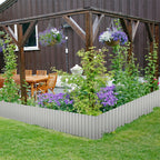 Lawn Edging with 15cm, 18cm, Metal, Galvanised Metal Wave Design Flexible Steel - product gallery image 14