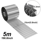 Lawn Edging with 15cm, 18cm, Metal, Galvanised Metal Wave Design Flexible Steel - product gallery image 2