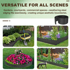 Lawn Edging with 15cm, 18cm, Metal, Galvanised Metal Wave Design Flexible Steel - product gallery image 5