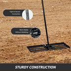 Lawn Levelling Tool with Non-Slip, 190cm, Rake 30x10 Inch Heavy Duty Steel - product gallery image 10