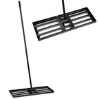 Lawn Levelling Tool with Non-Slip, 190cm, Rake 30x10 Inch Heavy Duty Steel