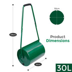 Lawn Roller with Wheels, Garden Heavy Duty Steel Water or - product gallery image 2