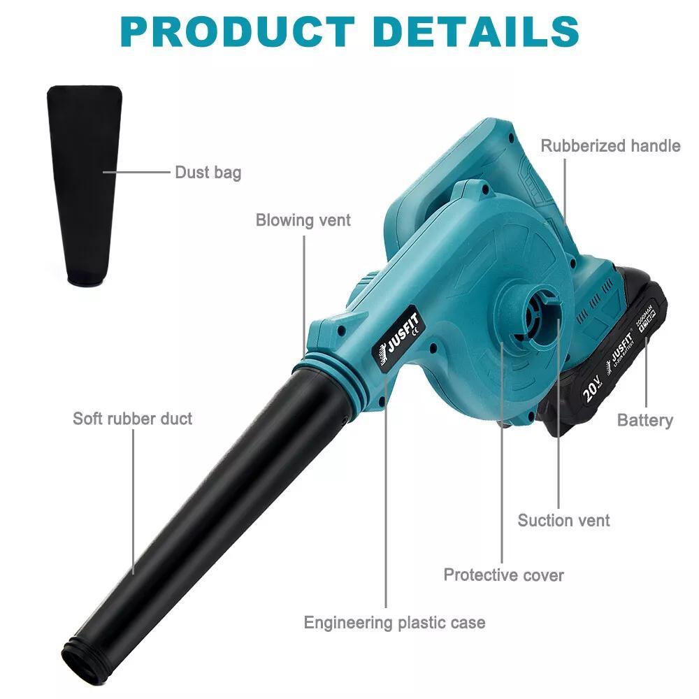 Leaf Blower with Cordless Vacuum 2-in-1 Battery Lightweight - product gallery image 6