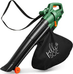 Leaf Blowers & Vacuum with Wheels, 12m, 3-in-1 Blower Mulcher 3300W Corded Electric - product gallery image 9