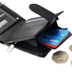 Leather Wallet with Lockable, Metal, 7 Card, RFID Blocking Mens Genuine Buono Pelle - product gallery image 2
