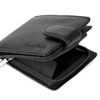 Leather Wallet with Lockable, Metal, 7 Card, RFID Blocking Mens Genuine Buono Pelle - product gallery image 3