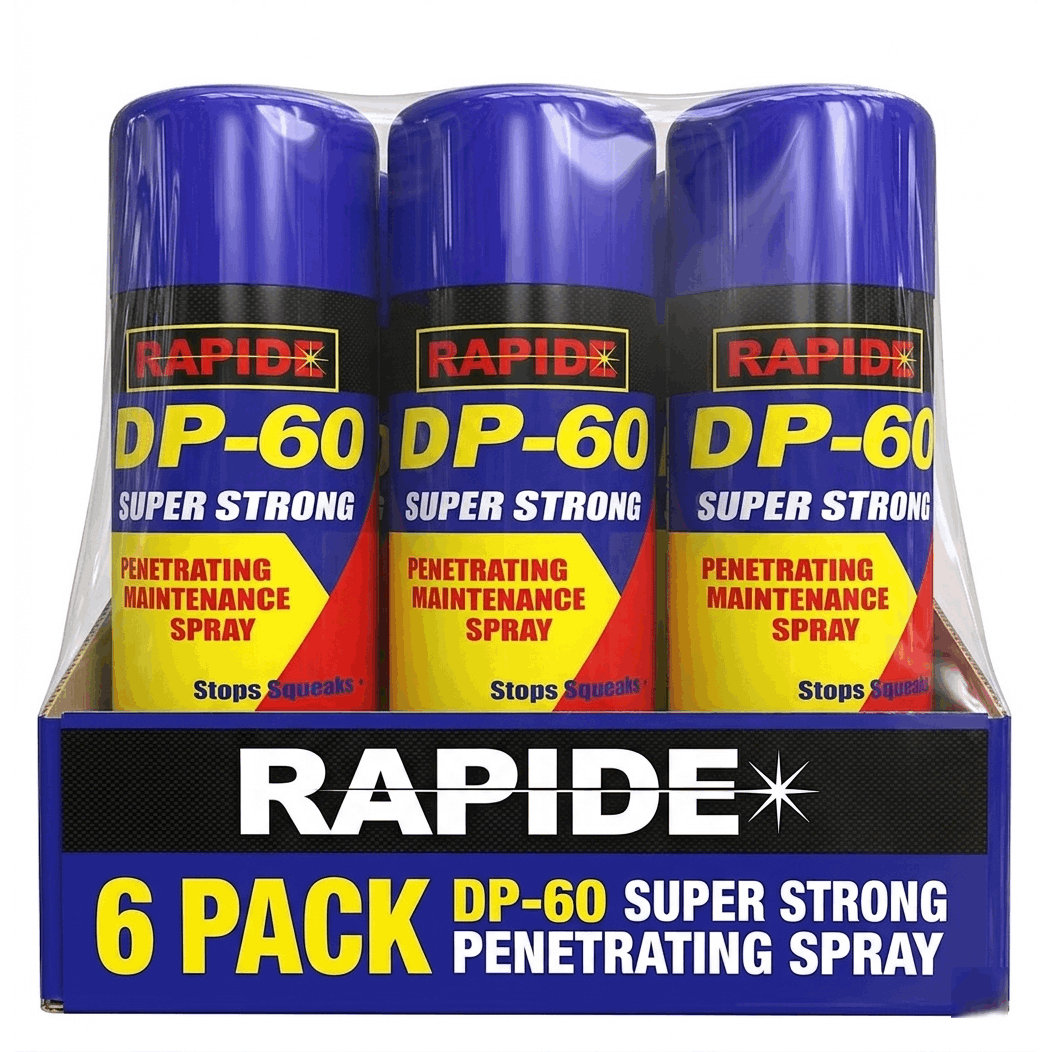 Lubricating Oil with Metal, 6, Rapide DP60 Multi-Purpose 6x250ml Rust