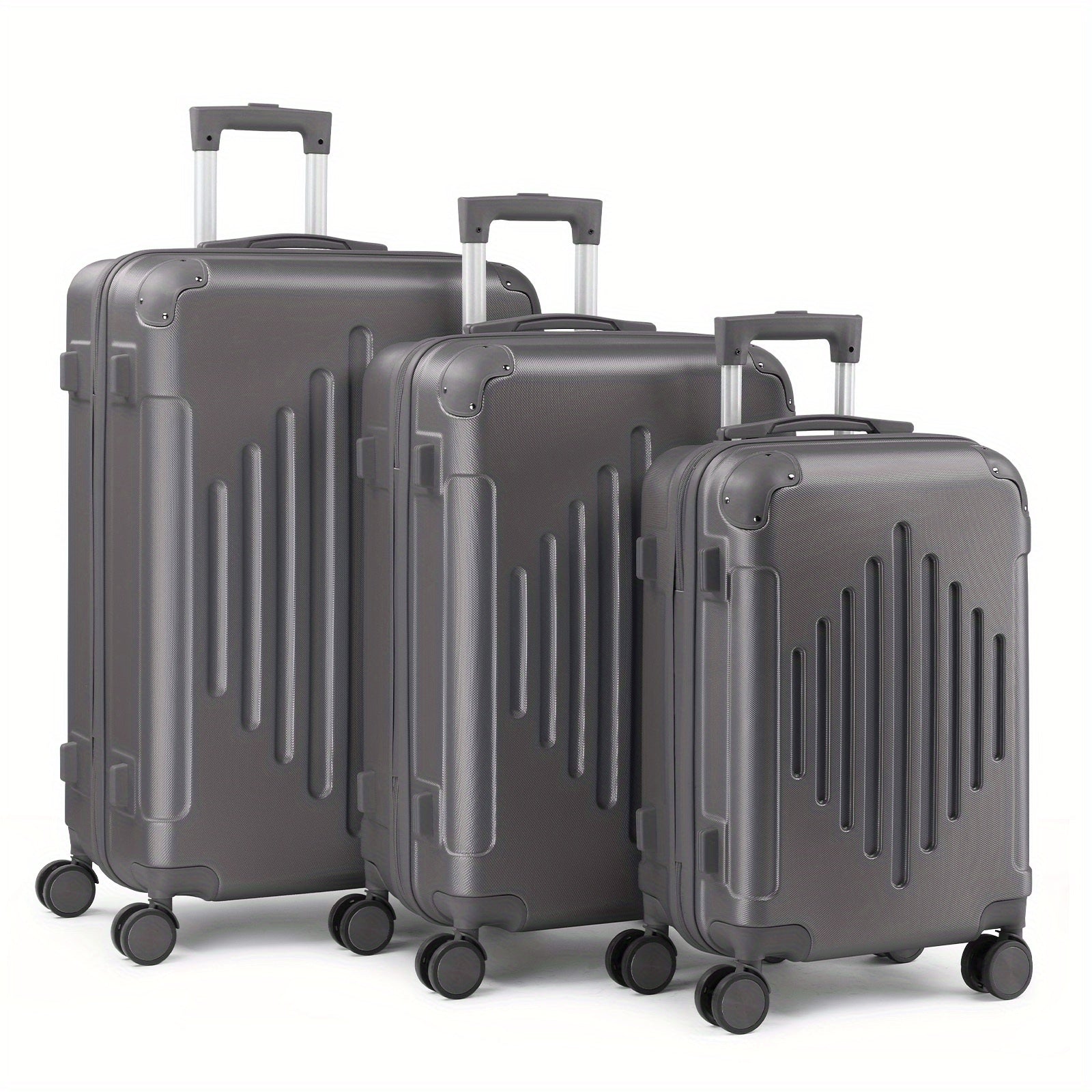 Luggage Set with Spinner Wheels, 3 Piece for travel - Grey option