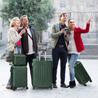 Luggage Set with Spinner Wheels, 5 Piece, 4/5 Piece Green Hard Shell Spinner - product gallery image 2