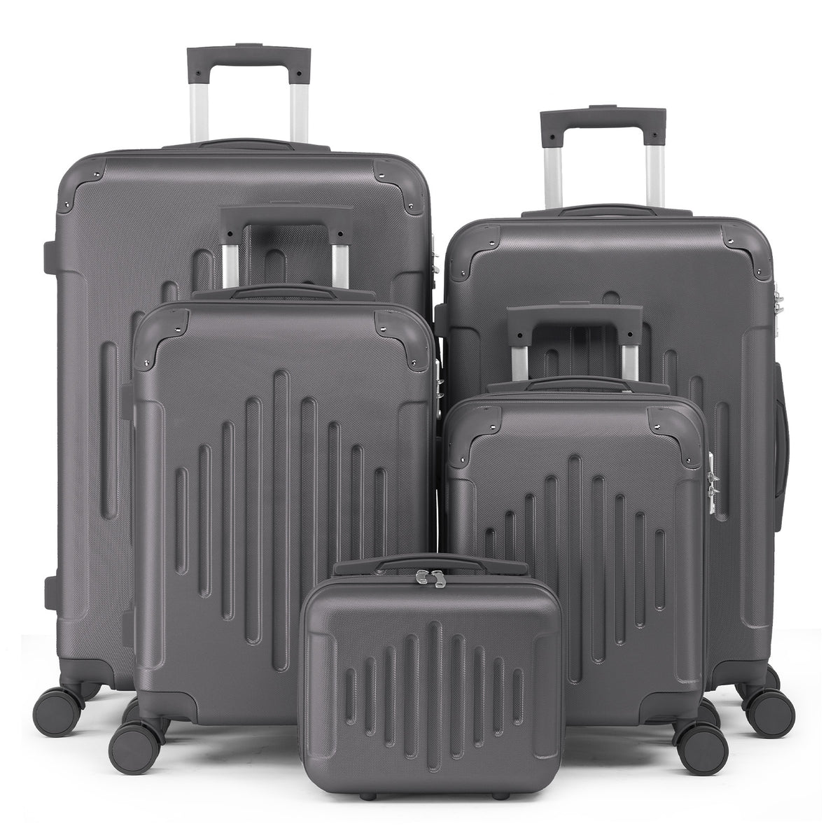Luggage Set with Spinner Wheels, 5-Piece Hard Shell Inch Spinner Wheels - product gallery image 4