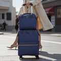 Luggage Set with Spinner Wheels, Telescopic Handle, Wheels, 2 Piece - 2 Piece-Dark blue option