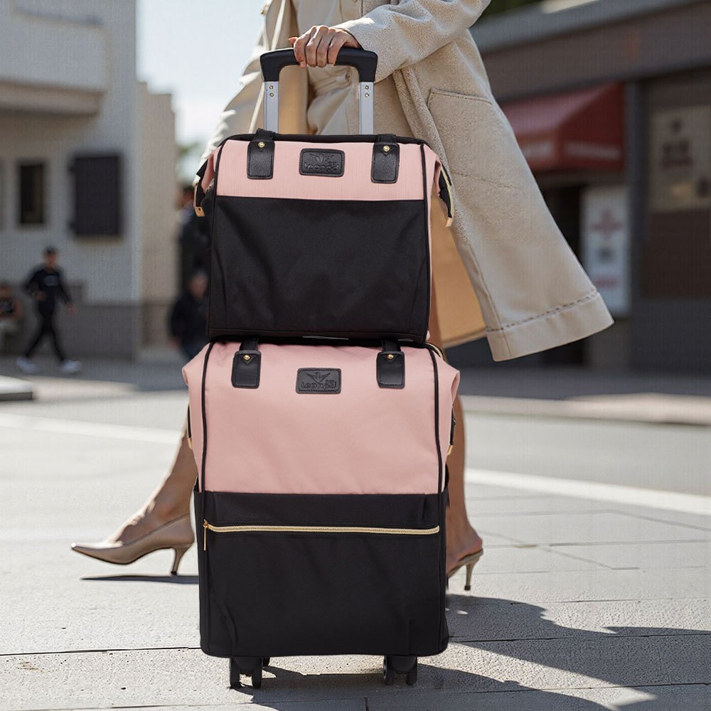 Luggage Set with Spinner Wheels, Telescopic Handle, Wheels, 2 Piece - product gallery image 2