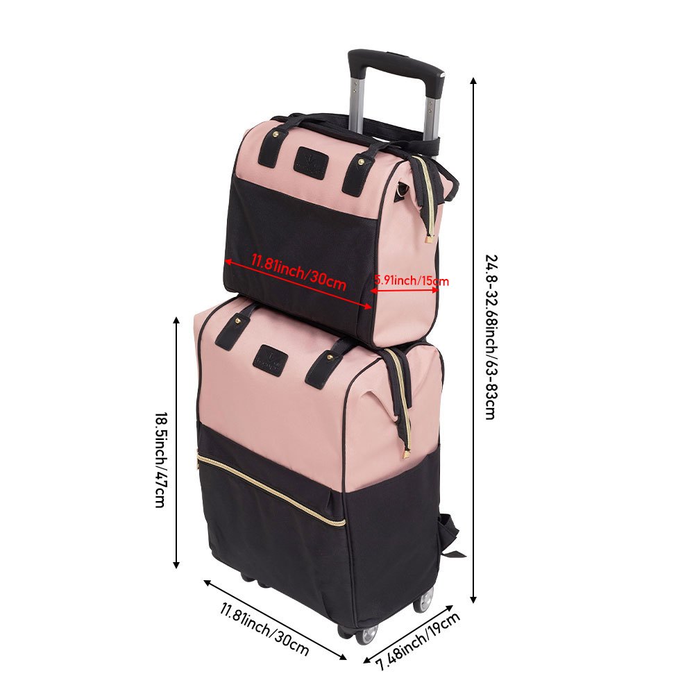 Luggage Set with Spinner Wheels, Telescopic Handle, Wheels, 2 Piece - product gallery image 3