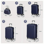 Luggage Set with Spinner Wheels, Telescopic Handle, Wheels, 5 Piece - product gallery image 3
