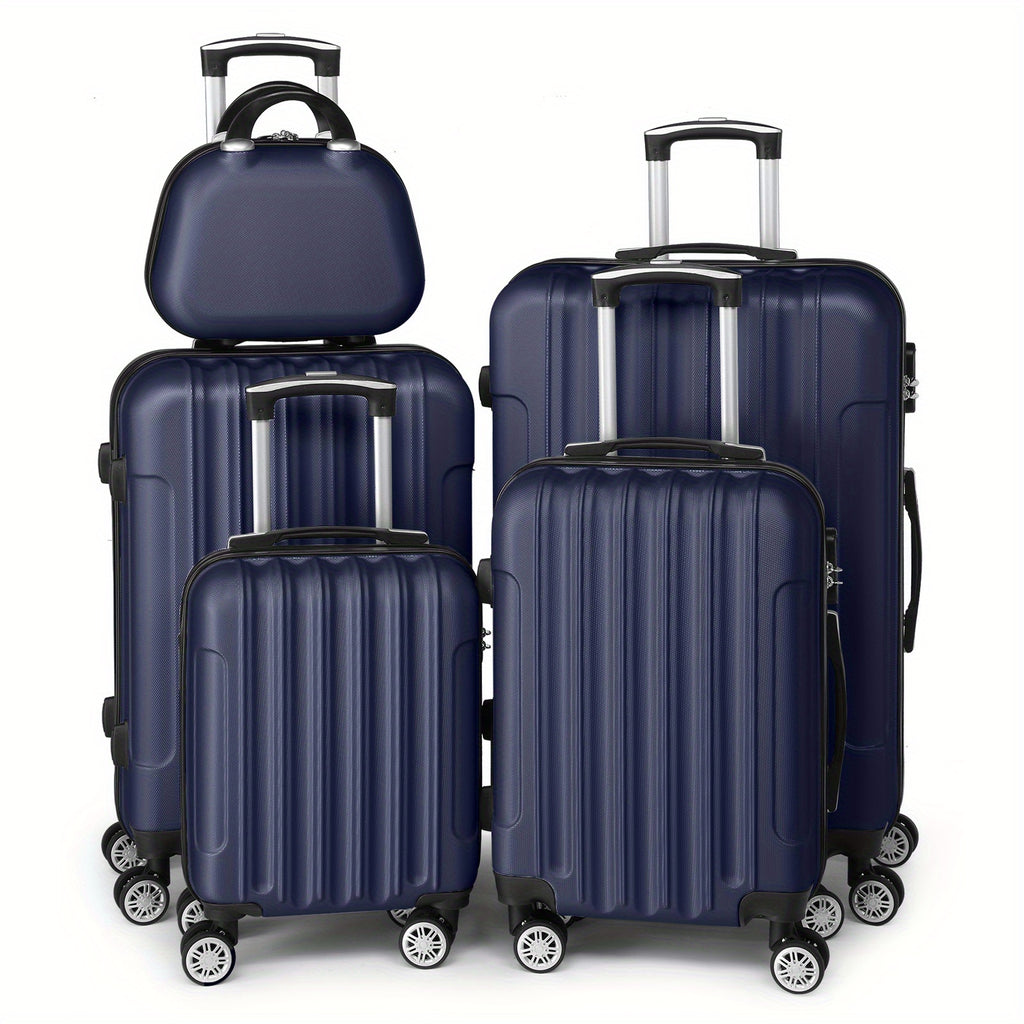 Luggage Set with Spinner Wheels, Telescopic Handle, Wheels, 5 Piece - product gallery image 6