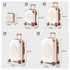 Luggage Set with Spinner Wheels, Telescopic Handle, Wheels, Black - product gallery image 4