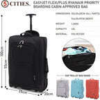 Luggage Set with Wheels, 55cm, Cabin Suitcase of Cities 21"/55cm Lightweight - product gallery image 2