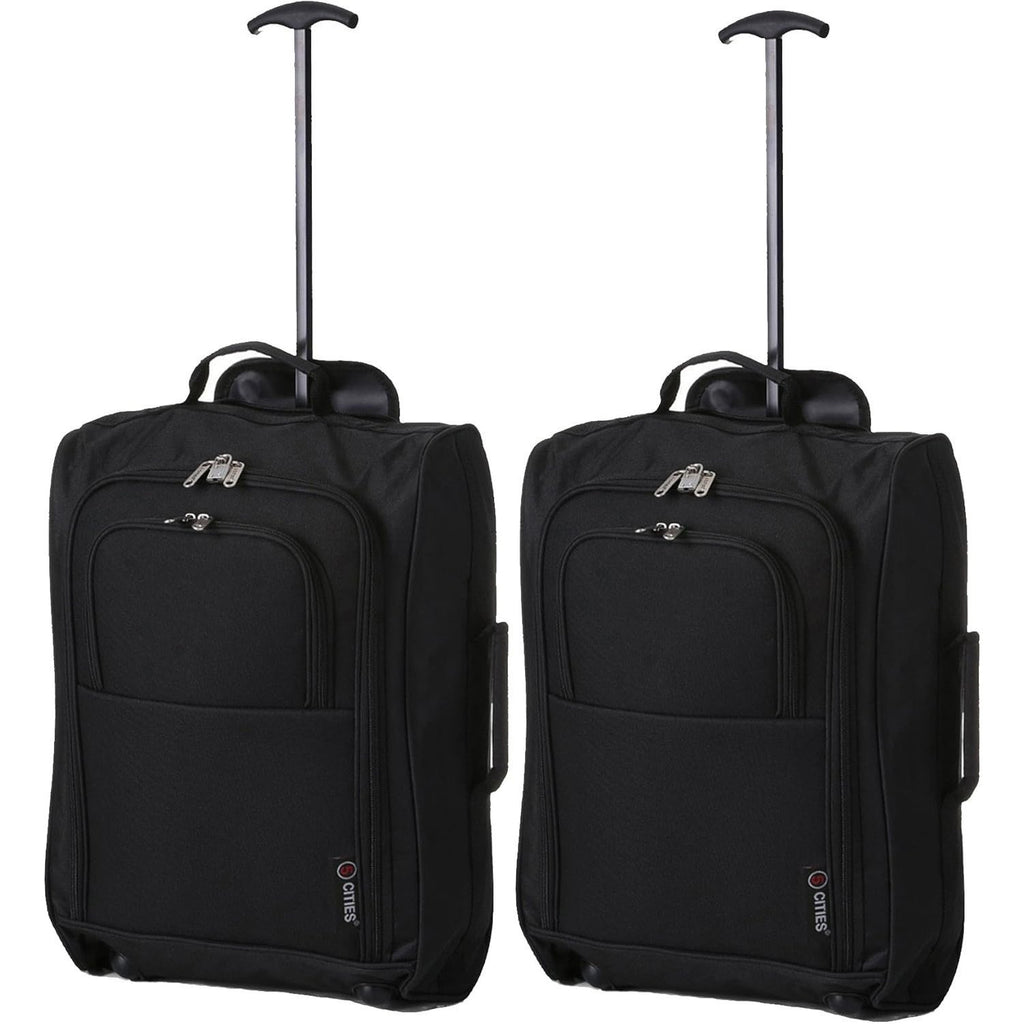 Luggage Set with Wheels, 55cm, Cabin Suitcase of Cities 21"/55cm Lightweight