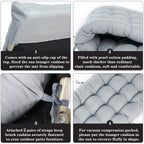 Lumbar Support Cushion with 10cm, 1PC, 160*50*8cm, 1PC solid long thickened (only mat) - product gallery image 12