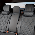 Lumbar Support Cushion with Leather, Nappa Leather Car Neck Pillow Headrest - product gallery image 15