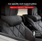 Luxury Car Neck Pillow with Nappa Headrest, Support Comfortable - product gallery image 11